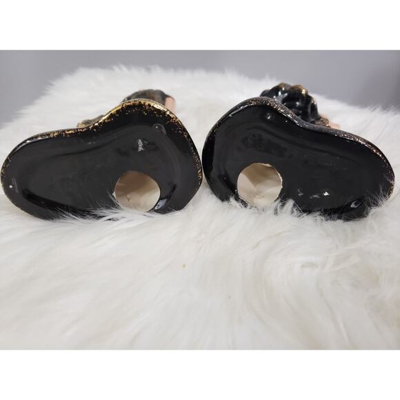 Mid Century CALIFORNIA ORIGINALS Gold Black MCM BALLET FIGURES 644B Rare Decor - Picture 9 of 10